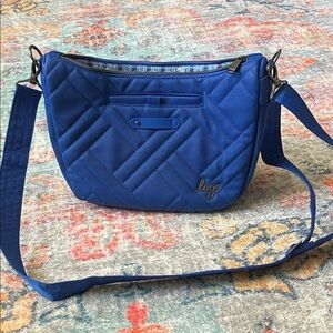 lug Harmony Quilted Crossbody Bag in Blue NWOT